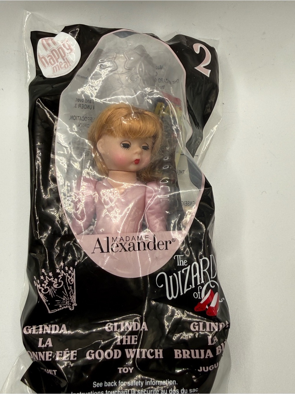2008 MCDONALDS THE WIZARD OF OZ  GLINDA GOOD WITCH MADAME ALEXANDER DOLL SEALED